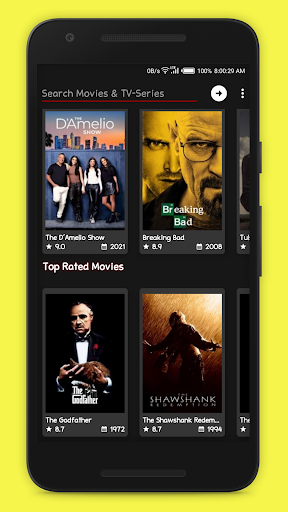 Android application TV Companion screenshort