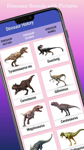 Android application Encyclopedia of Dinosaurs screenshort
