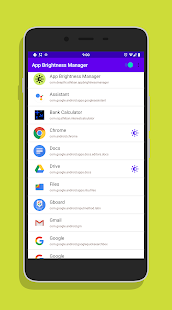 App Brightness Manager Captura de tela