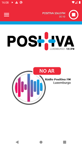 Android application Positiva 106.0 FM screenshort