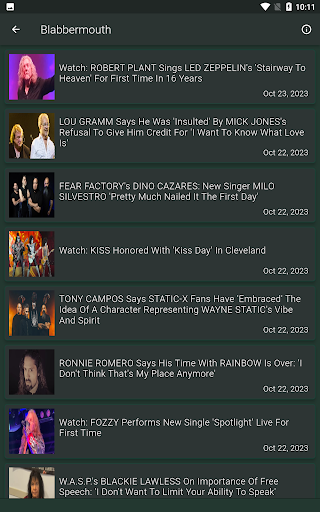 MetalliNews - Metal Rock News Screen 3