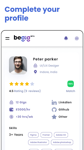 Begig - Freelancer gigs Screen 2