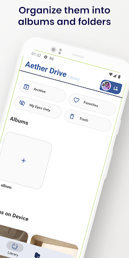 Aether Drive: Cloud Storage Screen 2