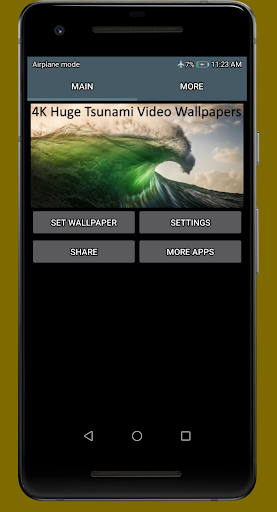 Huge Tsunami Video Wallpaper