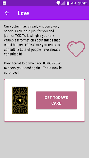 Tarot - Daily cards Screen 3