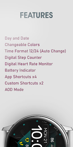Dream 110 - Digital Watch Face Screen 3