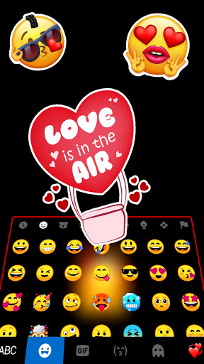 Shy Love Emoji Keyboard Backgr Screen 3