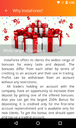 Why InstaForex?