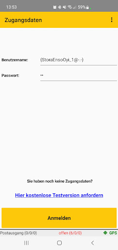 Android application DigiLog screenshort