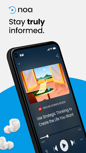 Android application Noa: Listen to audio articles screenshort