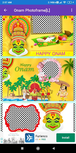 Happy Onam Greeting Photo Fr