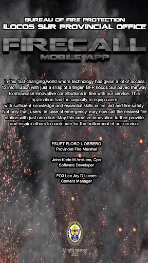 Android application FireCall screenshort