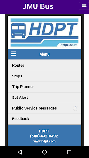 Android application JMU Bus (Official) screenshort