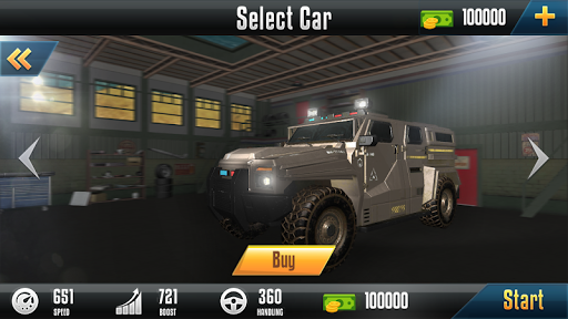 Impossible Ramp Hummer Car 3D Screen 2