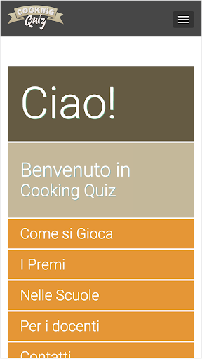 Android application Cookingquiz screenshort