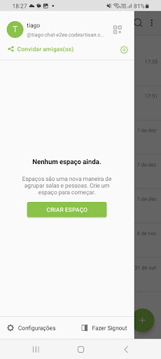 Android application CFS-Chat screenshort