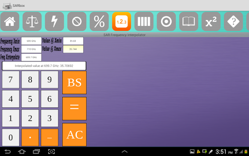PCTEST SARBox Screen 3