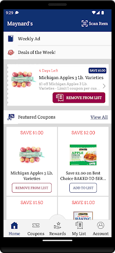 Android application Maynard's screenshort