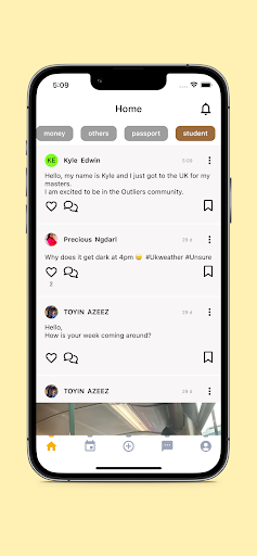 OutliersCircle Screen 2