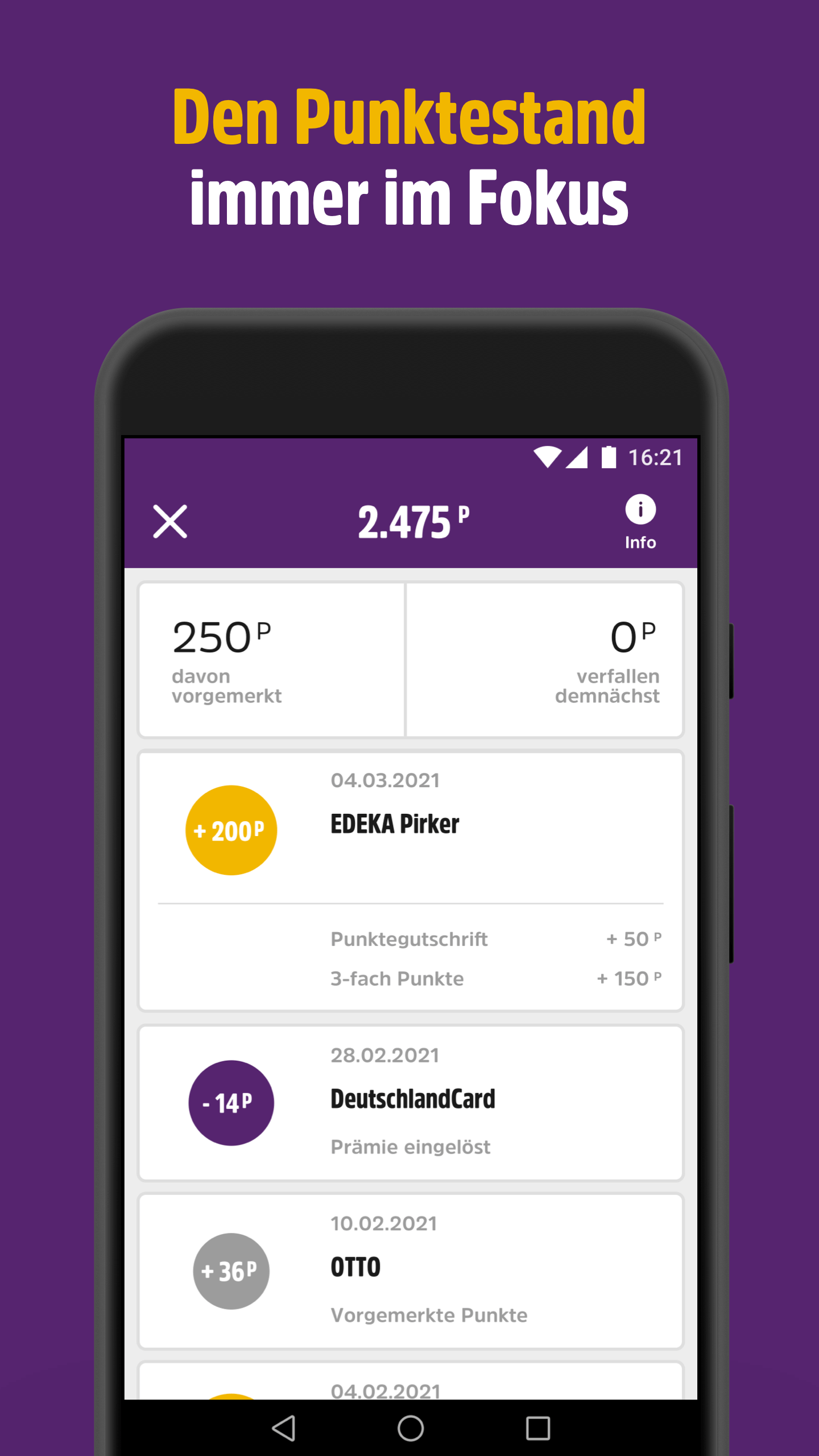 Android application DeutschlandCard screenshort