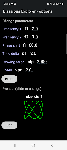 Lissajous Explorer Screen 2