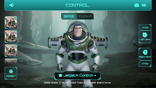 Android application Robosen Buzz Lightyear screenshort
