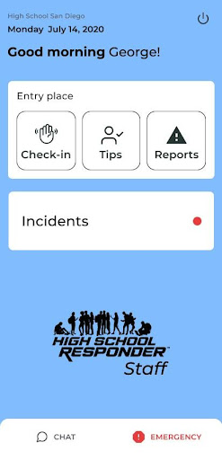 Android application High School Responder screenshort