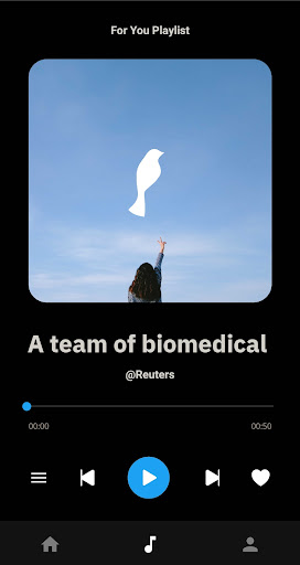 Android application Chirpy Player screenshort