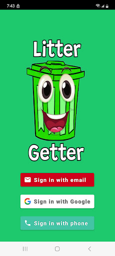 Android application Litter Getter screenshort