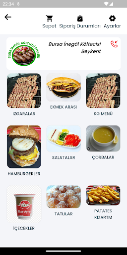 Android application Bursa İnegöl Köftecisi Beykent screenshort