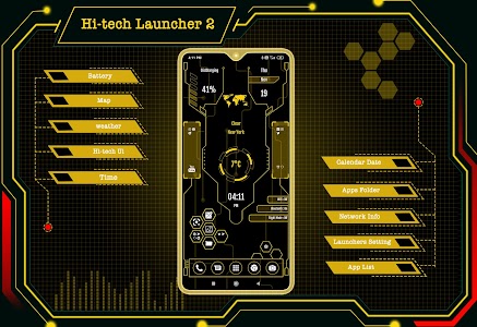 Hi-tech Launcher 2 - Future UI Unknown