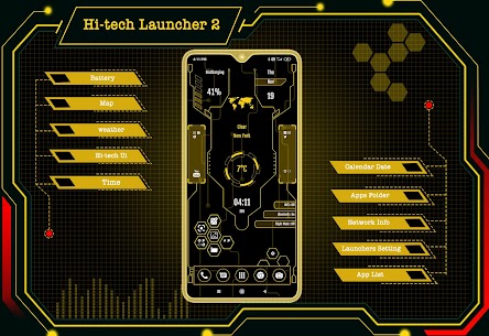 Hi-tech Launcher 2 [Ad-Free] 1