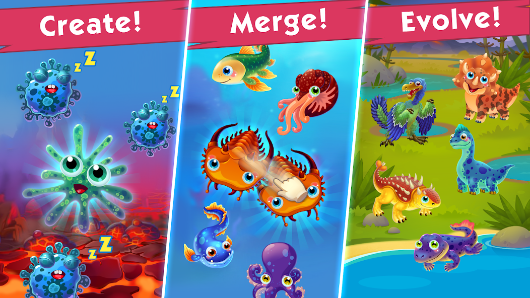Game of Evolution: Idle Clicker & Merge Life 1.3.44 APK + Mod (Unlimited money) untuk android