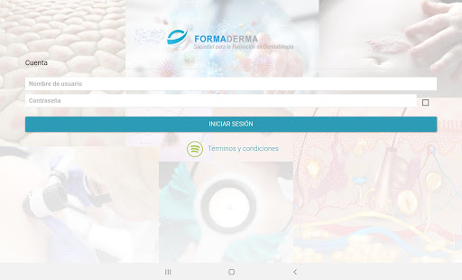 Android application Aula Formaderma screenshort