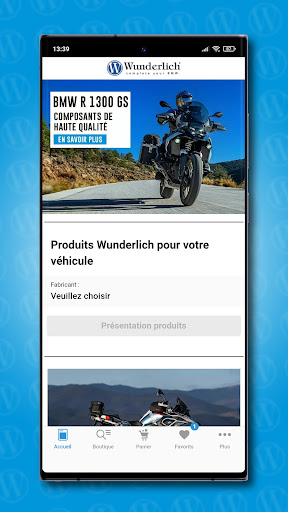 Android application Wunderlich France screenshort