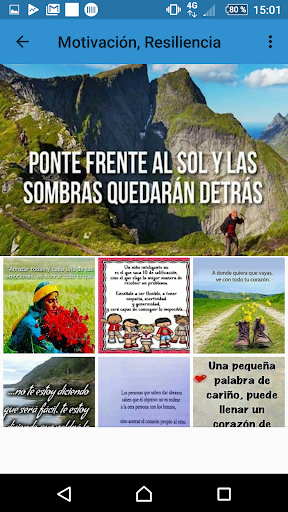 Android application Motivación Éxito y Positivismo screenshort