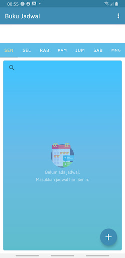 Android application Jadwal Harian screenshort