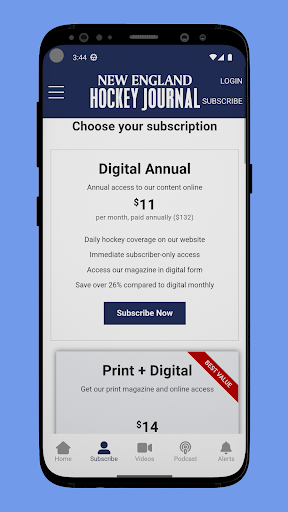 Android application New England Hockey Journal screenshort