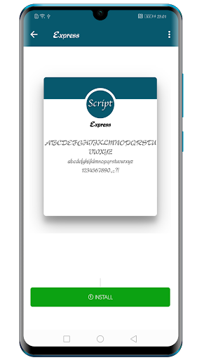 Script Fonts App Screen 2