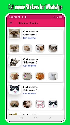 WhatsApp 用の猫ミーム ステッカーのおすすめ画像1