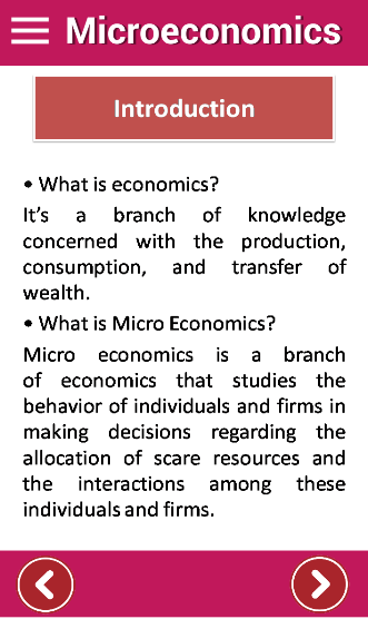 Microeconomics - Student App - 7 - (Android)