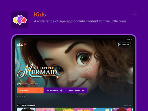 Screenshot of stc tv