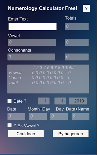 Android application Numerology Calculator screenshort