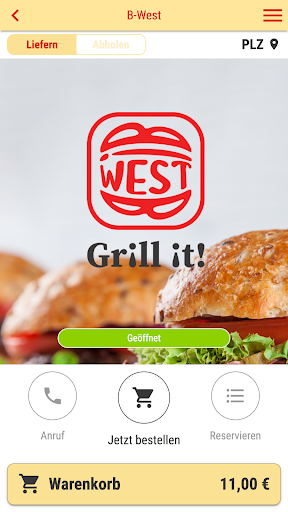 Android application B-West screenshort