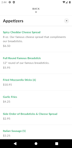 Pasta Market Screen 3