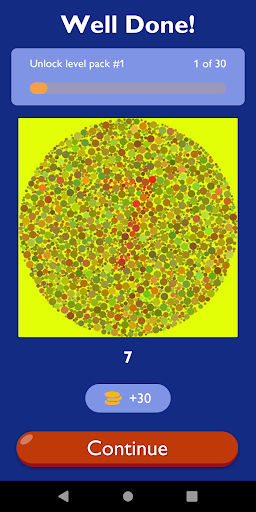 Color Blindness Test App Screen 2