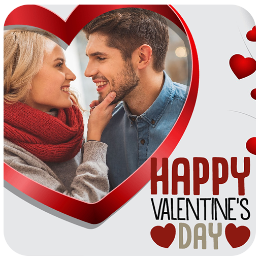 Valentines day photo frame logo