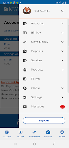 KeyPoint Credit Union Screen 2