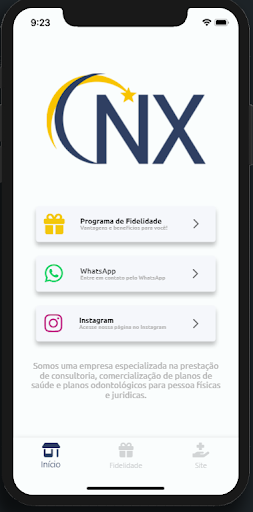 Android application NX Digital - Fidelidade screenshort