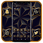 Cover Image of Download 3D Triangle Black Theme  APK